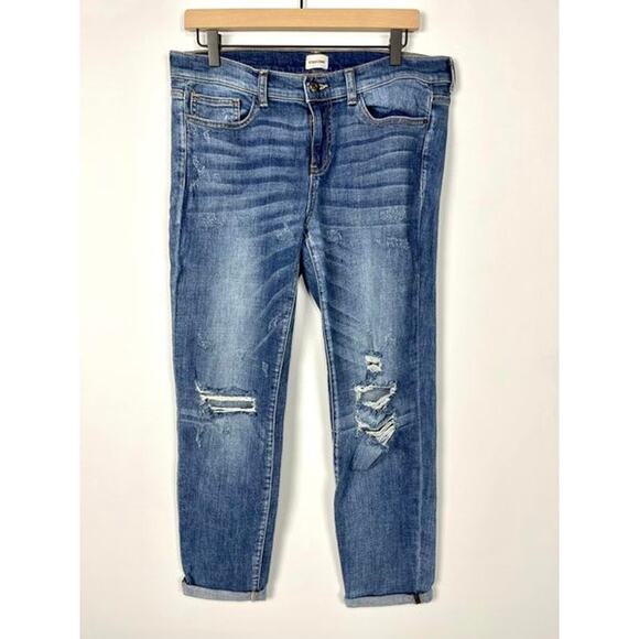 Sneak Peek Sexy‎ Boyfriend Midrise Distressed Ankle Denim Jeans - Picture 1 of 2